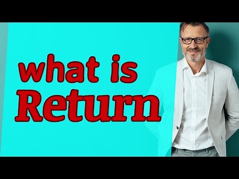 Return | Meaning of return