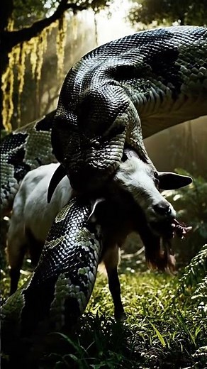 Girls vs. GIANT Python 🐍: Unflinching Rescue of a Goat 🐐 (Extreme Close-Up Scene