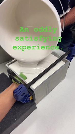 making a spacesuit. our suit team made silicone molds of a member hands. She almost got stocked