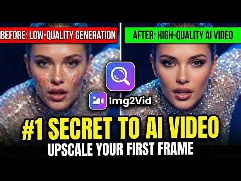 Mastering AI Video: #1 Secret to High-Quality Generation - Upscale Images for Img2Vid