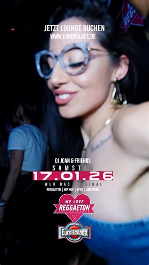 WE LOVE REGGAETON on Instagram: "WE LOVE REGGAETON – DAS ORIGINAL im Euro Palace Am Samstag, 17.01.2026, bringt WE LOVE REGGAETON – DAS ORIGINAL pure Latin- und Urban-Vibes ins Euro Palace. DJ Vela & Steve O liefern den Soundtrack der Nacht mit einem energiegeladenen Mix aus Reggaeton, Hip Hop, Afro, Amapiano und Dancehall. Heiße Beats, volle Tanzfläche und echtes Club-Feeling – diese Nacht steht ganz im Zeichen von Rhythmus und Leidenschaft. Location: Euro Palace Wiesbaden Datum: Samstag, 17.01