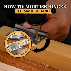 Mortise Hinges By Hand *How To* | John Heisz - I Build It
