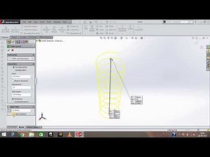 Solidworks video 24: Creating Helix and spiral curve