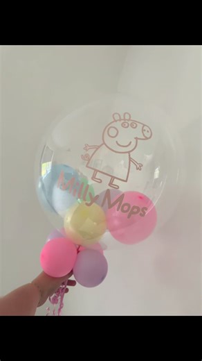 Peppa Pig Bubble Balloon Delivered to the children’s ward today 🩷 #inverness #highlands #smallbusiness #fyp #everyone #balloons #cricut #bubbleballoon
