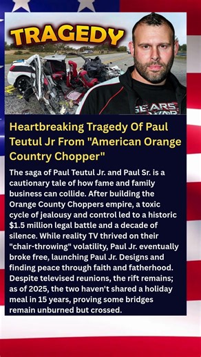 Heartbreaking Tragedy Of Paul Teutul Jr From "American Orange Country Chopper" #shorts #viralshort