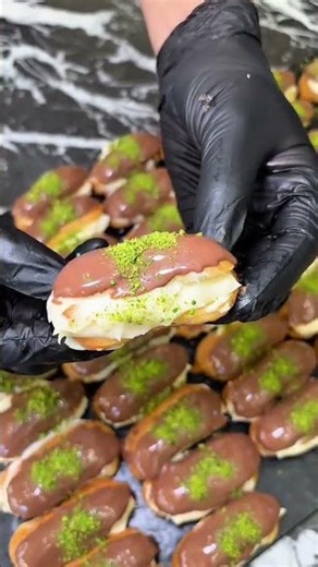 These Eclairs Are TOO Good to Share! 🤎🤤 #foodie #dessert