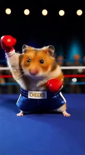 Golden Hamster Boxing 🥊🐹 Tiny Punches Combo 권투하는 골든햄스터 🥊🐹 귀여운 펀치 연속 공격