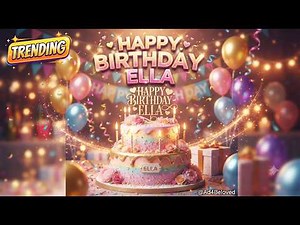 Happy Birthday, Ella ! 🎂 A Personalized Birthday Song Just for You (English Birthday)