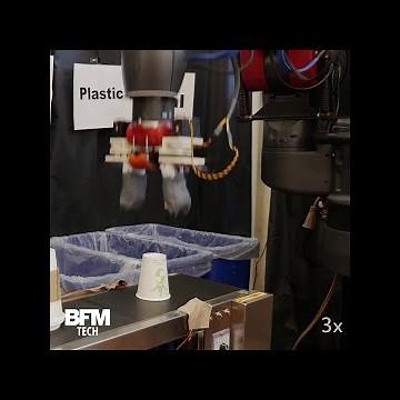Ce robot peut trier les déchets recyclables grâce au toucher