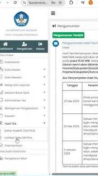 VALIDASI DAN VERIFIKASI HASIL TES KEMAMPUAN AKADEMIK 2025 JENJANG SMA/SMK/MS/MAK