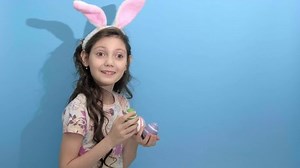 4k Happy Easter Beautiful Cute Little Stock Footage Video (100% Royalty-free) 1088675257 | Shutterstock