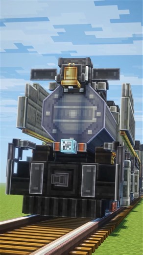 My Articulated Fully Analog Steam Locomotive Using Create Aeronautics | Minecraft | Based On #3977
