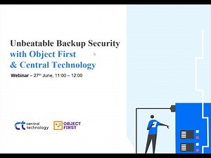 Unbeatable Backup Security with On-Premise Immutability - powered by Object First