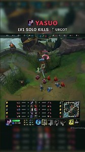 Yasuo LV1 SOLO KILLS Urgot | KR Master Patch 26.15 #shorts