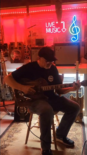 Big Red: Six-String Saginaw River Driftwood Guitar 🎸