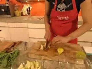 Rezept Salat mit Birnen, Bohnen und Speck