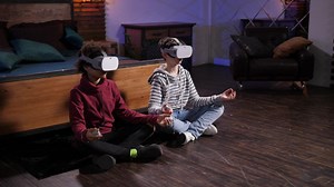 Meditating with VR - Free Stock Video
