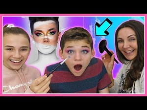 FULL FACE JAMES CHARLES MAKEUP PALETTE CHALLENGE | Kayla Davis