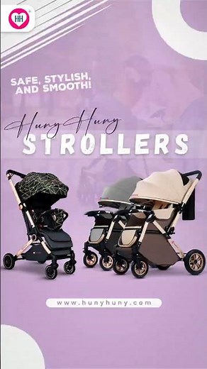 The Ultimate Stroller for Your Baby! Luxury, Comfort & Safety | HunyHuny Strollers & Prams