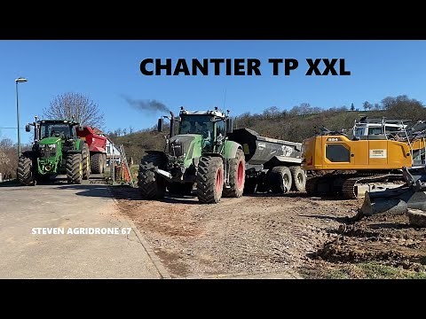 🤩CHANTIER TP XXL 2021/terrassement pelleteuse LIEBHERR 924/6 TARCTEUR BENNE TP/du lourd💪💪🔊👍 ALSACE