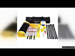 Amazon Basics Outdoor Volleyball and Badminton Combo Set with Net Review