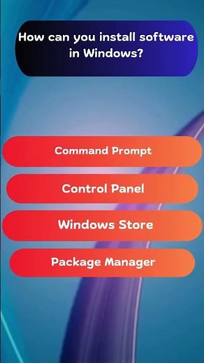 How can you install software in Windows? #computerbasics
