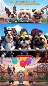 What if Three Cute Dogs Rode a Roller Coaster?