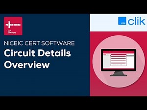 Circuit Details Overview | NICEIC Cert Software