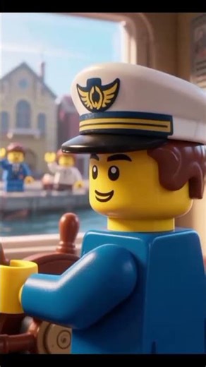 LEGO Captain Sets Sail — A Heartfelt Farewell from the Harbor