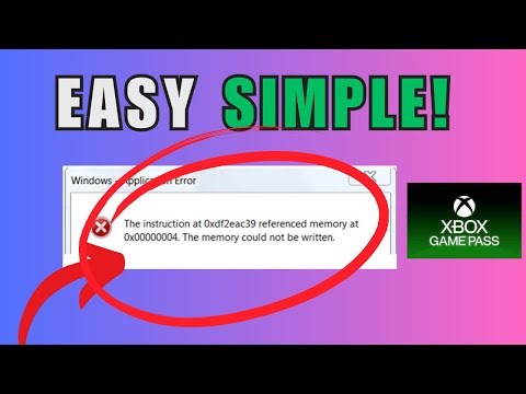 How to Fix "xbox memory could not be written" for Xbox Gamepass (PC)