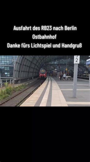 📍Berlin Hbf Ausfahrt des RB 18145 (8:10 Uhr) nach Berlin Ostbahnhof. #berlin #hauptbahnhof #rb23 #hamster #trainspotten