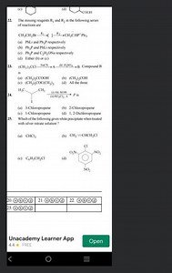 The missing reagents \mathrm{R}{1} and \mathrm{R}{2} in the fol... | Filo