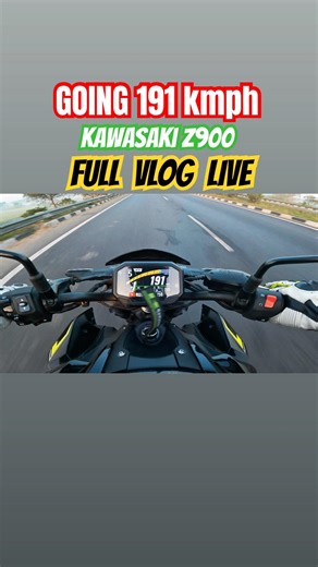 First Ride on Kawasaki z900 going 191 kmph speed #kawasaki #speed #z900 #ninja