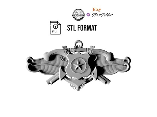 U.S. Navy Security Force (NSF) Senior Specialist 3D STL | 3D CNC Carving File, Wood Relief Art, 3D Printing Ready - Etsy
