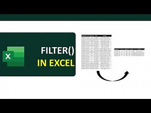 How to Use the FILTER Function in Excel | Dynamic Data Extraction Made Easy