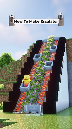 Lemur Crafts | Minecraft Escalator Tutorial #minecraft #minecrafttutorial #minecraftbuilds | Instagram