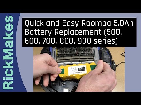 Quick and Easy Roomba 5.0Ah Battery Replacement (500, 600, 700, 800, 900 series)