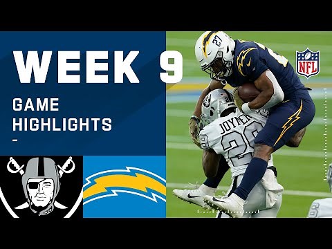 Raiders vs. Chargers Week 9 Highlights | NFL 2020