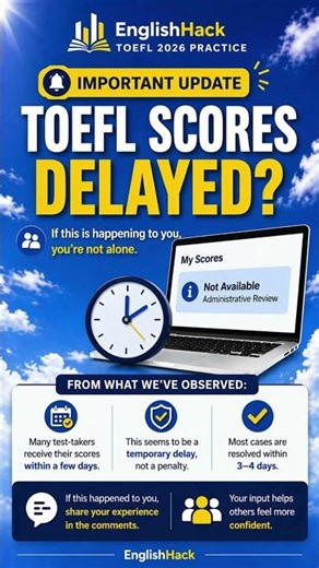 🚨 TOEFL Scores Delayed? #TOEFL #toefl2026 #TOEFLNEWS #ETS #systemerror