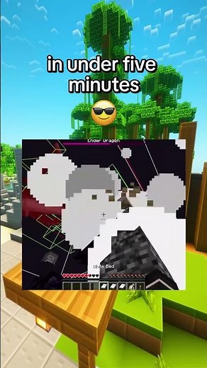 How to Beat Minecraft in 1 second 🤨