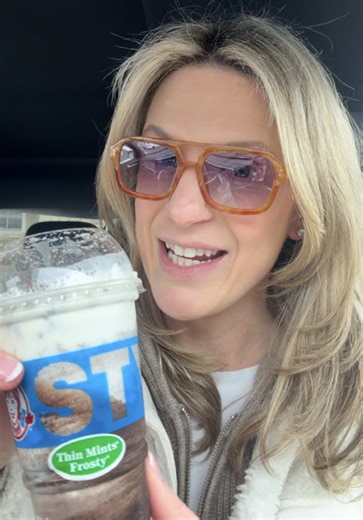 @Wendy’s NEW VIRAL THIN MINTS FROSTY !!!! I got a single bacon cheeseburger, fries, crispy diet Dr. pepper, and the new viral thin mints frosty !!!! This was seriously the best on the go lunch I’ve had in a minute !!! The thin mints frosty was so good !! It wasn’t too minty and it didn’t taste like toothpaste !! I forgot how much I love Wendy’s and their delicious burgers and frosty !! Next time I am definitely getting chicken nuggets and a potato !! What is your Wendy’s order ? What should I tr