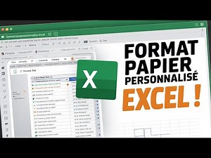 📄 Ajouter un FORMAT DE PAPIER PERSONNALISÉ dans Excel ⚡