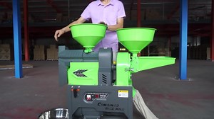Tank series combined rice mill machine (green) 1. two functions combined in on machine, rice polisher disc mill pulverizer; 2. green color design make machine seem peaceful; 3. 3hp powerful pure copper motor; 4. steel body is durable than traditional cast iron rice mill machine; 5. Dawn agro spare parts has long service life. | Dawn Agro Machinery