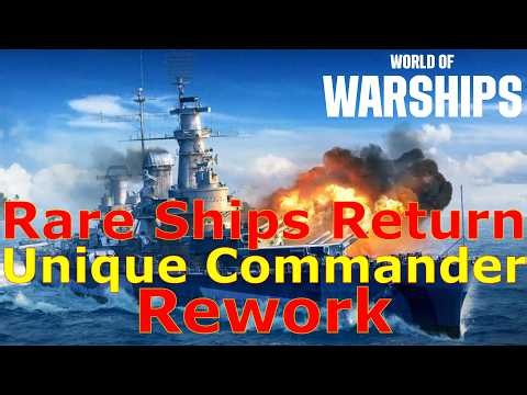 World of Warships- Rare Premiums Return, Unique Commander Rework & More!