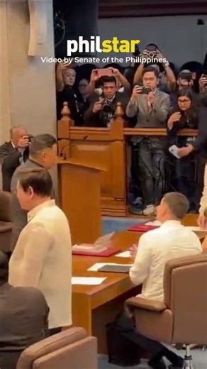 Sen. Rodante Marcoleta and Sen. Bong Go appears in Senate Plenary Session