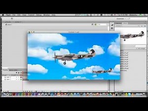 Flash CS6: Animate Background to Simulate Movement Tutorial