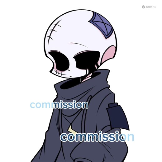 233 #oc #commission #undertaleau #绘画#绘画过程#骨设#骨崽#板绘#摸鱼#稿件展示#稿件勿盗#画世界pro