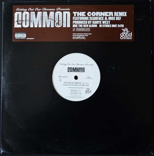 COMMON FEAT.MOS DEF,SCARFACE,THE LAST POETS / THE CORNER (REMIX) (PROD BY KANYE WEST) (12") - HIP TANK RECORDS