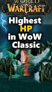 Highest HP NPCs in WoW Classic #wowclassic #worldofwarcraft #shorts #wow #gaming