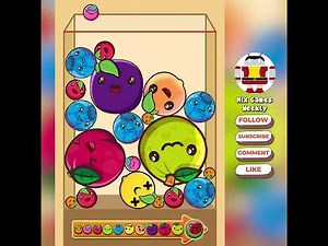 Fruit Merge Mania - What's Next (Suika 2048) Watermelon Maker Evolution, Merge Balls 2D Fun Puzzle!
